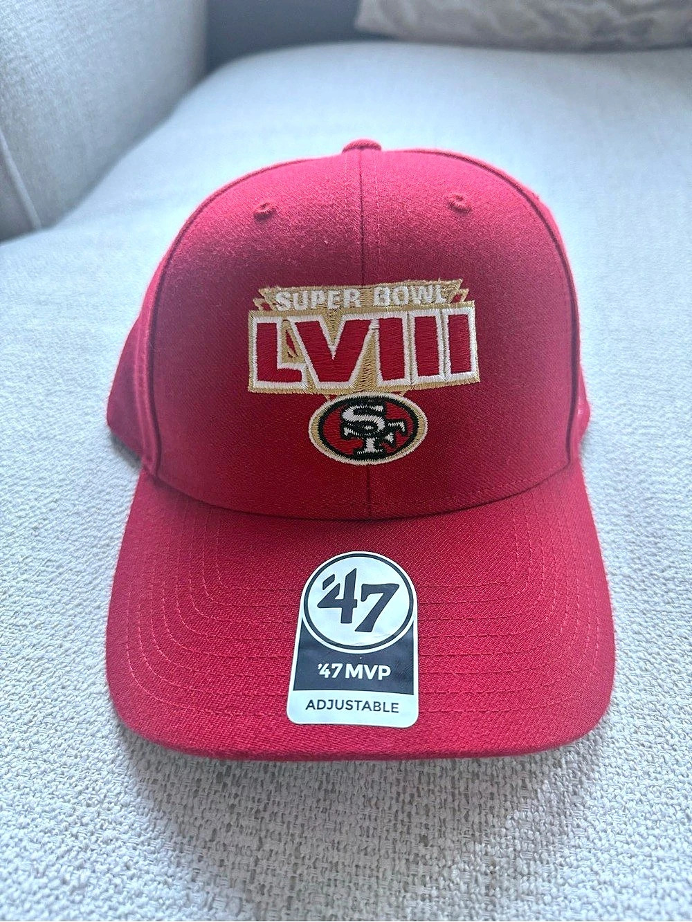 ’47 San Francisco 49ers/Chiefs Super Bowl LVIII '47 MVP Adjustable Hat MVP Adjus